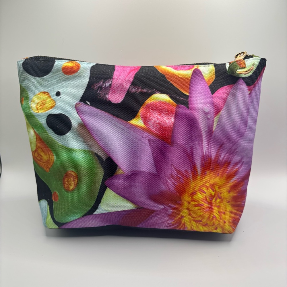 Neiman Marcus Christopher Beane Floral Cosmetic Bag NWOT